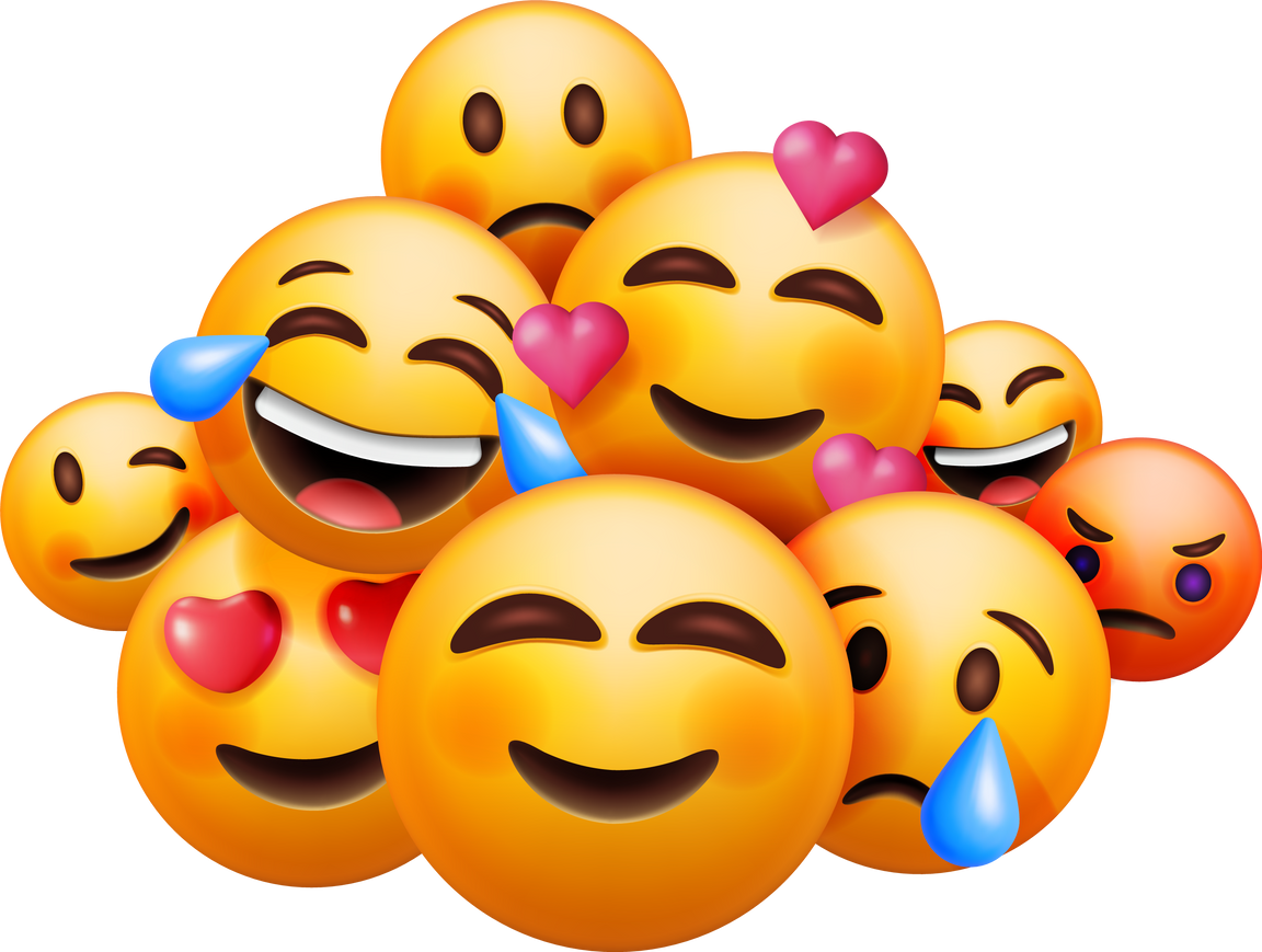 3D Set of Emoticons